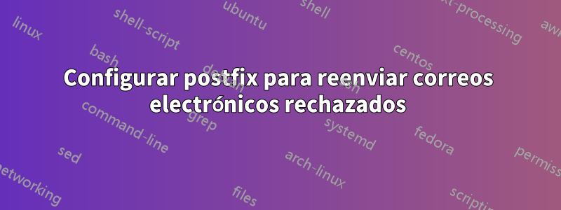 Configurar postfix para reenviar correos electrónicos rechazados