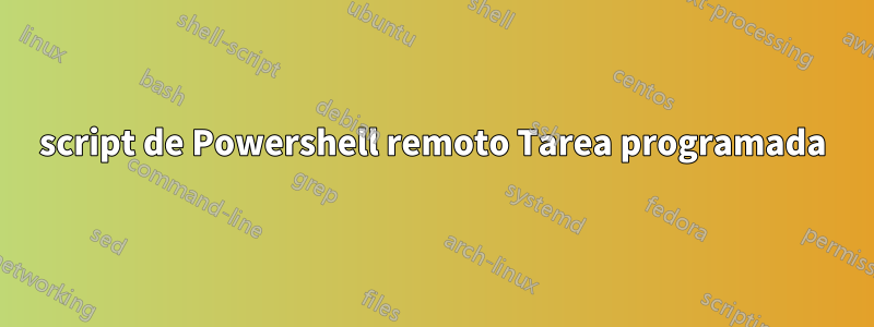 script de Powershell remoto Tarea programada