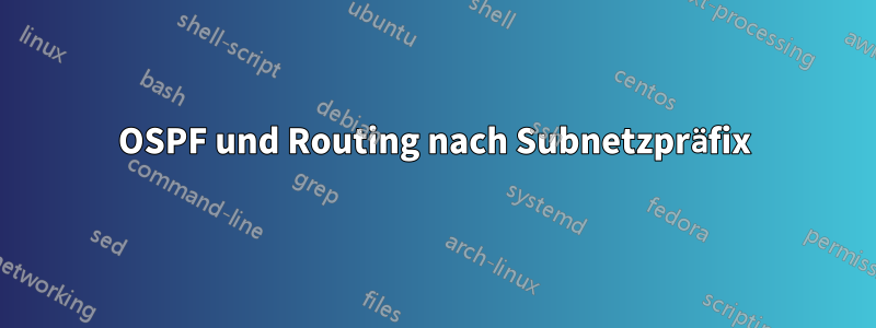 OSPF und Routing nach Subnetzpräfix