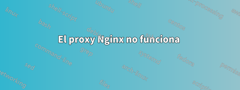 El proxy Nginx no funciona