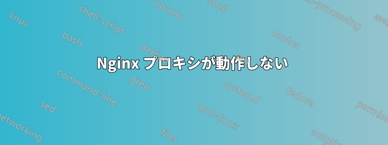 Nginx プロキシが動作しない