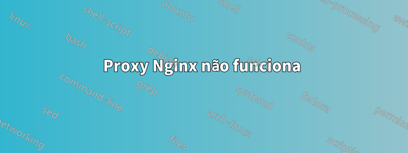 Proxy Nginx não funciona