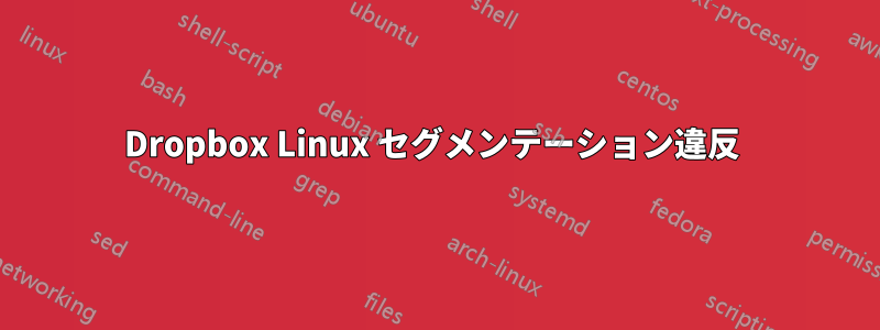 Dropbox Linux セグメンテーション違反 