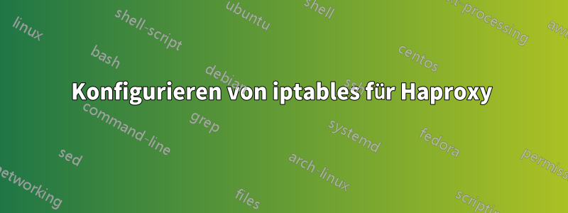 Konfigurieren von iptables für Haproxy