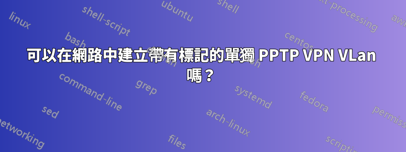 可以在網路中建立帶有標記的單獨 PPTP VPN VLan 嗎？