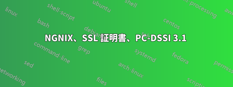 NGNIX、SSL 証明書、PC-DSSI 3.1