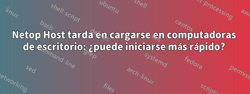 Netop Host tarda en cargarse en computadoras de escritorio: ¿puede iniciarse más rápido?