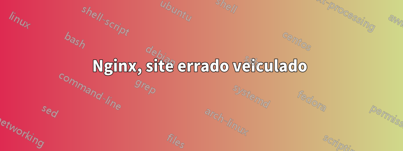 Nginx, site errado veiculado