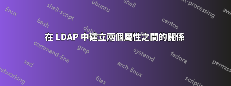 在 LDAP 中建立兩個屬性之間的關係