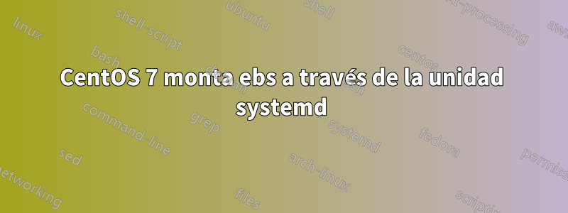 CentOS 7 monta ebs a través de la unidad systemd