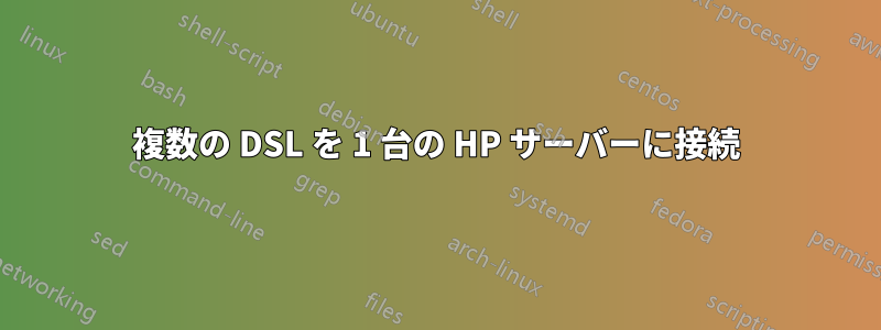 複数の DSL を 1 台の HP サーバーに接続