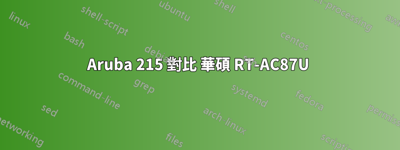 Aruba 215 對比 華碩 RT-AC87U