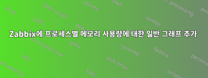 Zabbix에 프로세스별 메모리 사용량에 대한 일반 그래프 추가