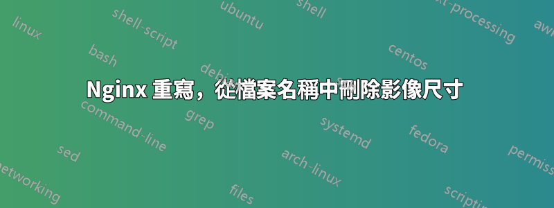 Nginx 重寫,從檔案名稱中刪除影像尺寸