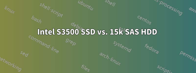 Intel S3500 SSD vs. 15k SAS HDD