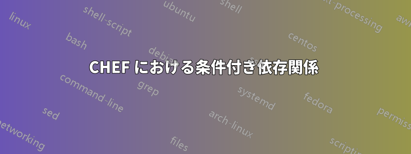 CHEF における条件付き依存関係