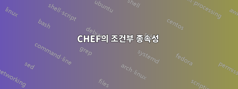 CHEF의 조건부 종속성