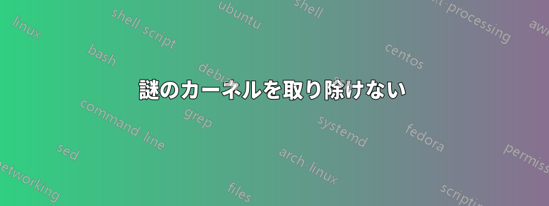 謎のカーネルを取り除けない