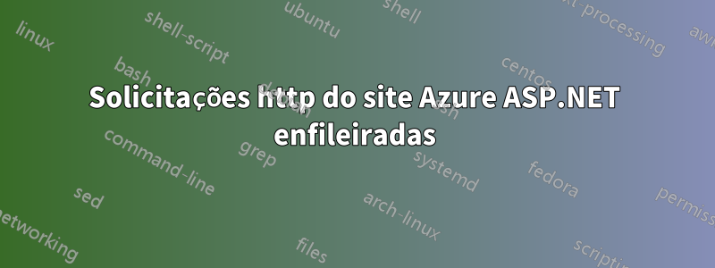 Solicitações http do site Azure ASP.NET enfileiradas