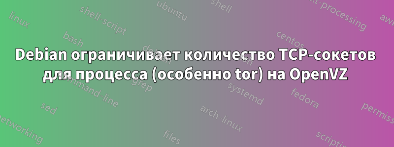 Debian ограничивает количество TCP-сокетов для процесса (особенно tor) на OpenVZ