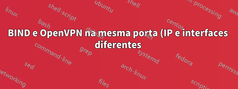 BIND e OpenVPN na mesma porta (IP e interfaces diferentes)