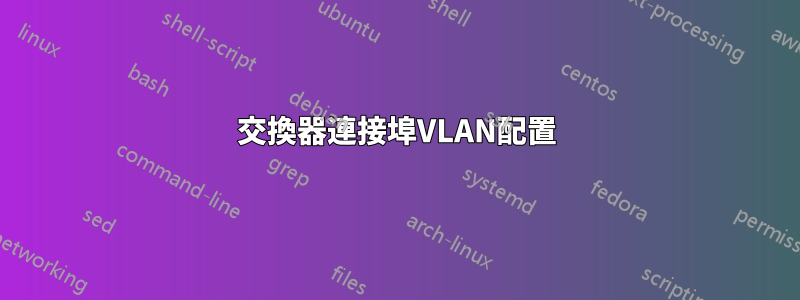 交換器連接埠VLAN配置