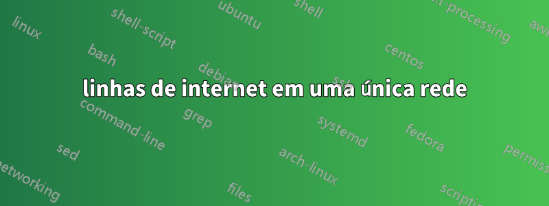 3 linhas de internet em uma única rede