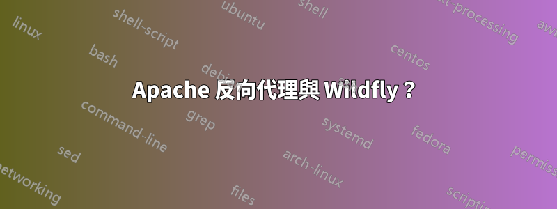 Apache 反向代理與 Wildfly？