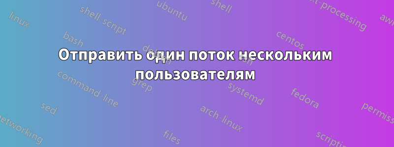 Отправить один поток нескольким пользователям