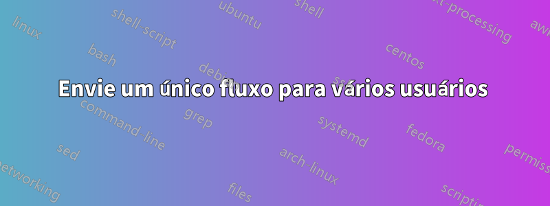 Envie um único fluxo para vários usuários