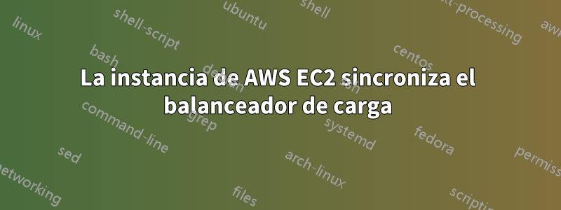 La instancia de AWS EC2 sincroniza el balanceador de carga