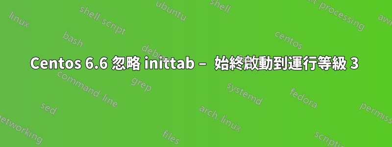 Centos 6.6 忽略 inittab – 始終啟動到運行等級 3