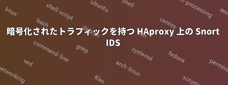 暗号化されたトラフィックを持つ HAproxy 上の Snort IDS