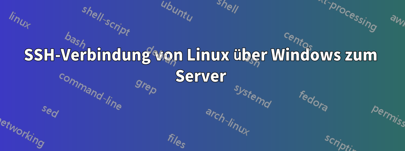 SSH-Verbindung von Linux über Windows zum Server