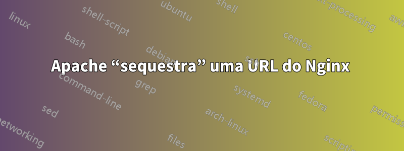 Apache “sequestra” uma URL do Nginx