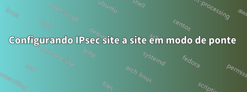 Configurando IPsec site a site em modo de ponte