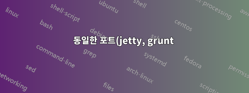 동일한 포트(jetty, grunt)에서 두 개의 웹 서버 실행