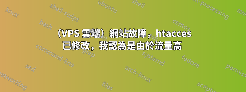 （VPS 雲端）網站故障，htacces 已修改，我認為是由於流量高