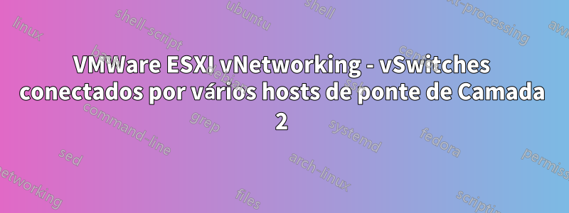 VMWare ESXI vNetworking - vSwitches conectados por vários hosts de ponte de Camada 2