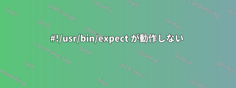 #!/usr/bin/expect が動作しない