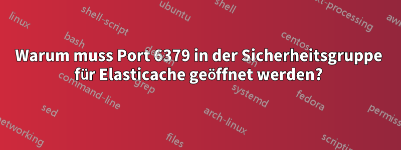 Warum muss Port 6379 in der Sicherheitsgruppe für Elasticache geöffnet werden?