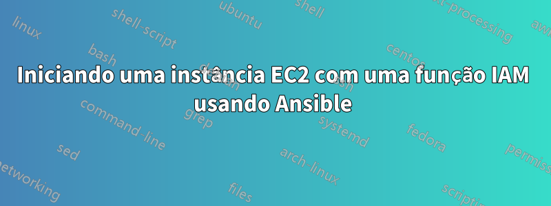 Iniciando uma instância EC2 com uma função IAM usando Ansible