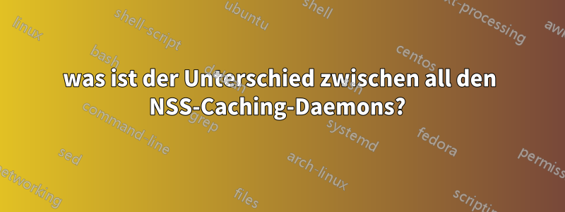 was ist der Unterschied zwischen all den NSS-Caching-Daemons? 