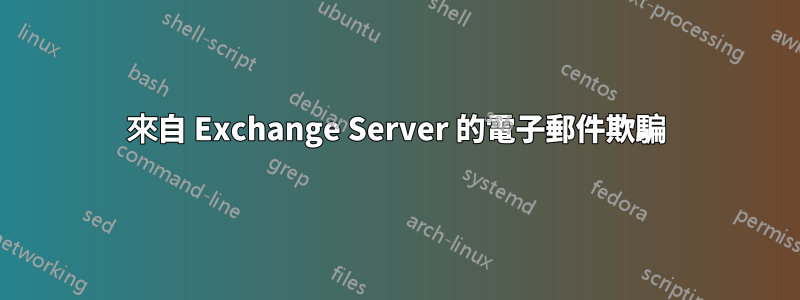 來自 Exchange Server 的電子郵件欺騙