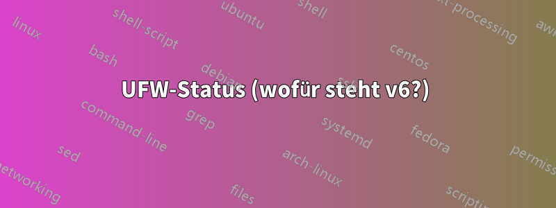 UFW-Status (wofür steht v6?)