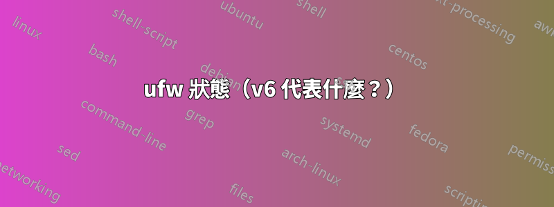 ufw 狀態（v6 代表什麼？）