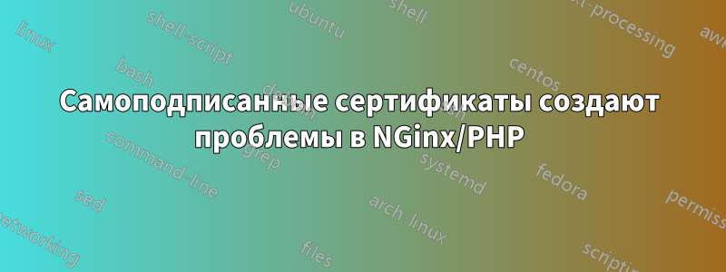 Самоподписанные сертификаты создают проблемы в NGinx/PHP