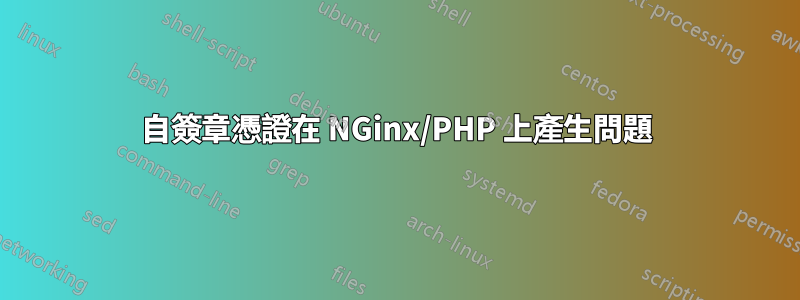 自簽章憑證在 NGinx/PHP 上產生問題