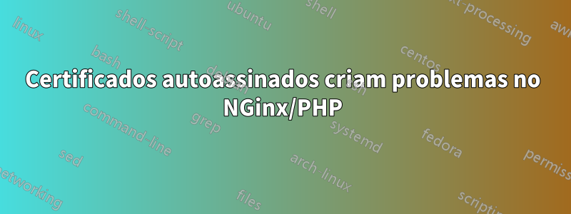 Certificados autoassinados criam problemas no NGinx/PHP