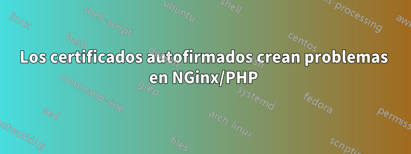 Los certificados autofirmados crean problemas en NGinx/PHP